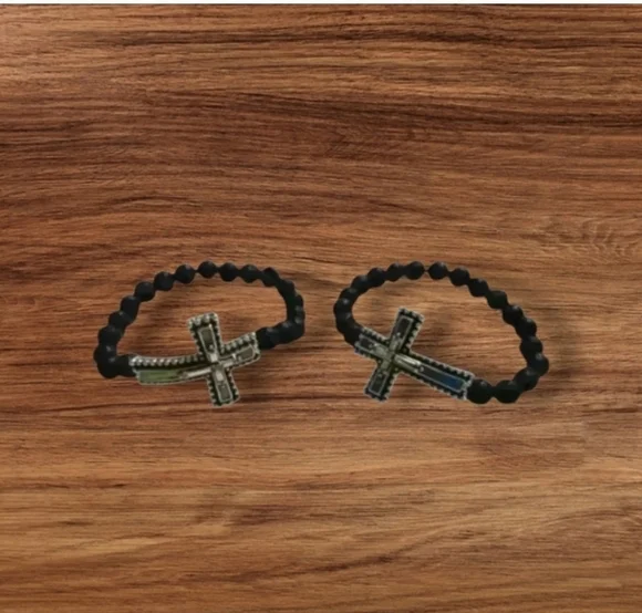 Cross turquoise wish bracelets - Picture 2 of 2